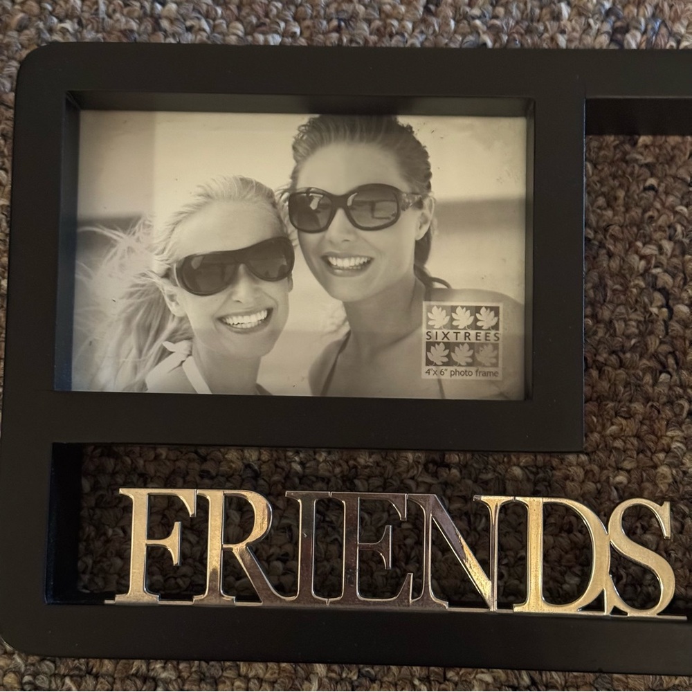 Friends 4x6, 3.5 x 3.5 photo,‎ picture frame Black - Picture 2 of 6
